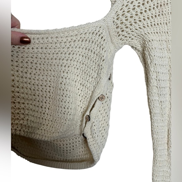 Free People Beach Love Me Fauxchet Top in Natural - Picture 3 of 7